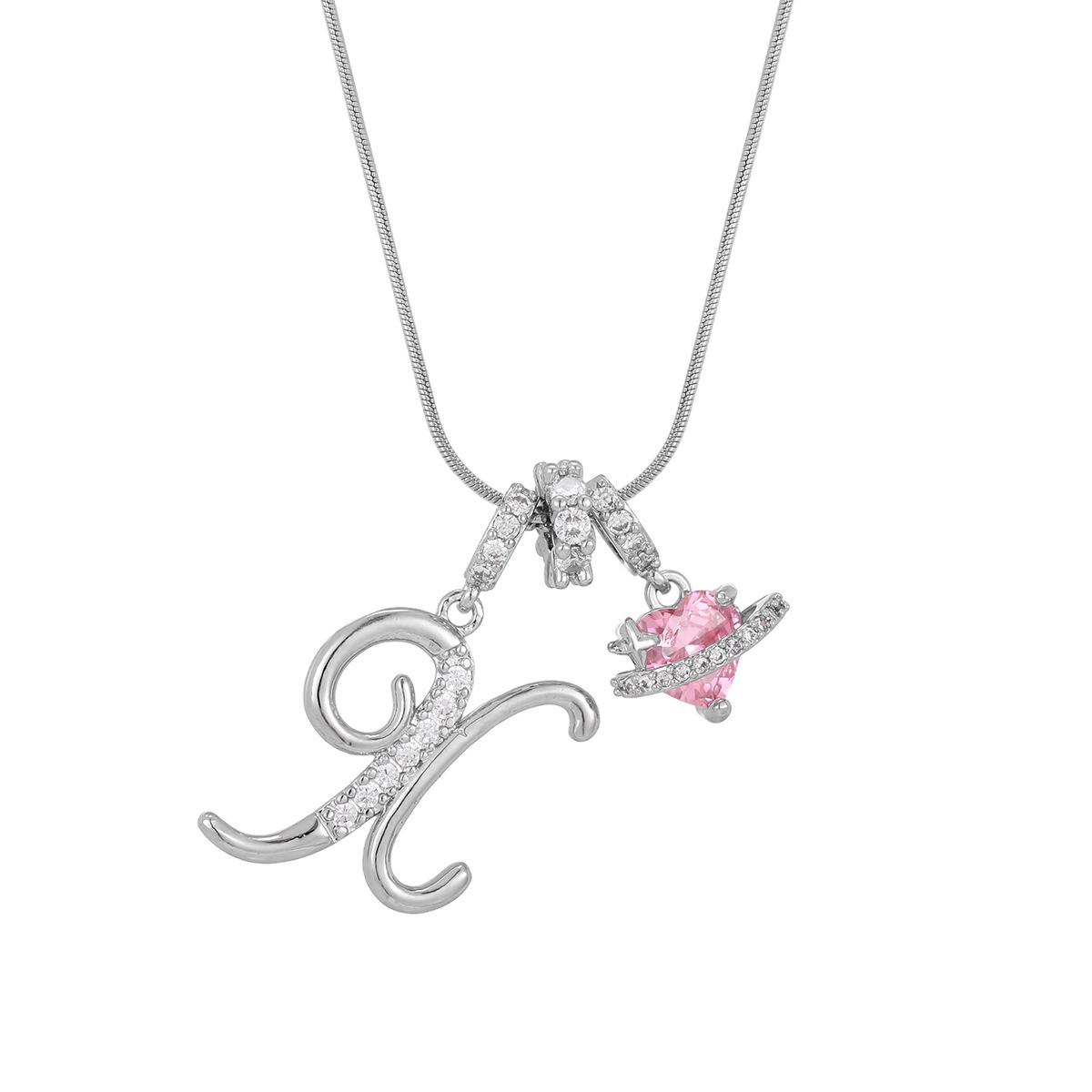 Dopamine 26-Letter Necklace: Light Luxury Collarbone Chain for Women