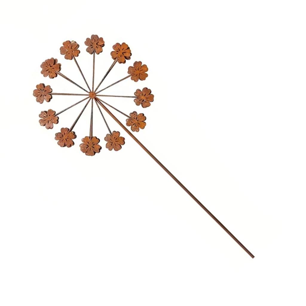 Metal Flowers for Outside Decorative Garden Stakes Flower Bed Decoration Plant Stakes Metal Art Outside Yard Art Outdoor