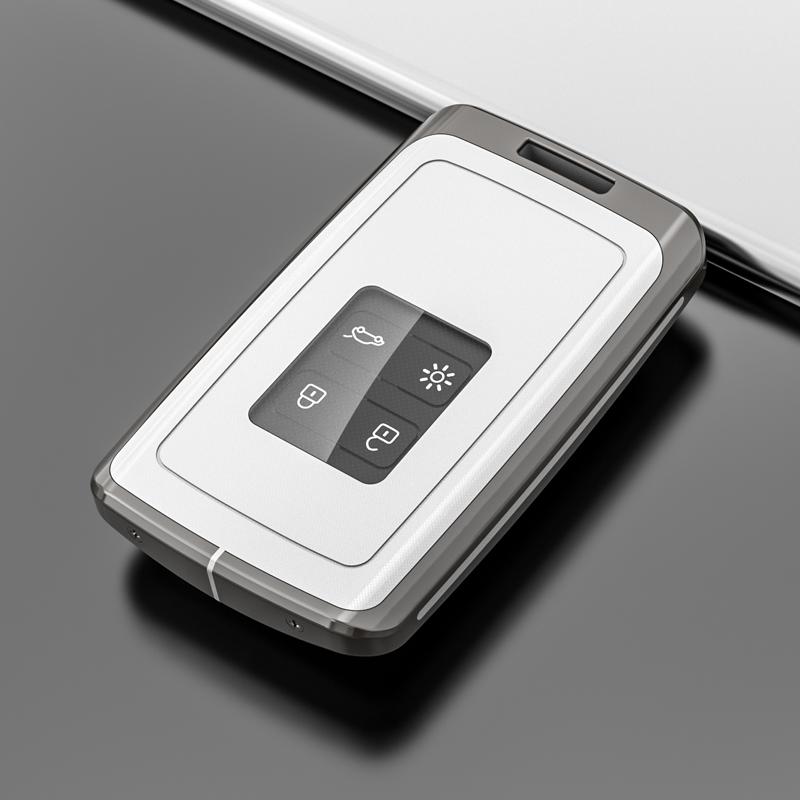 Pouzdro na klíček ze slitiny zinku na auto pro Renault Captur Megane Talisman Espace Clio Zoe Koleos Scenic 4 Arkana Dacia Sandero