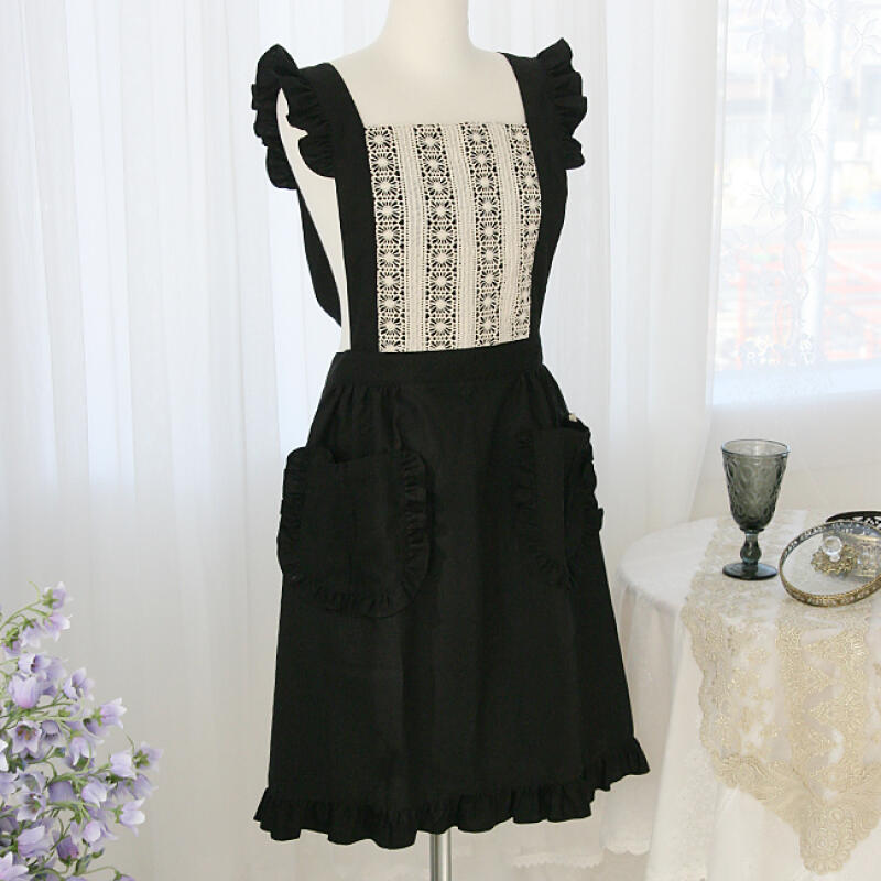 Фартук с оборками Black Label Antique black