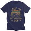 Übernatürliche T-Shirts Vintage Herren T-Shirt Carry On My Wayward Son Dunkel meliert Einzigartiges T-Shirt Baumwolle Bedrucktes T-Shirt Kleidung