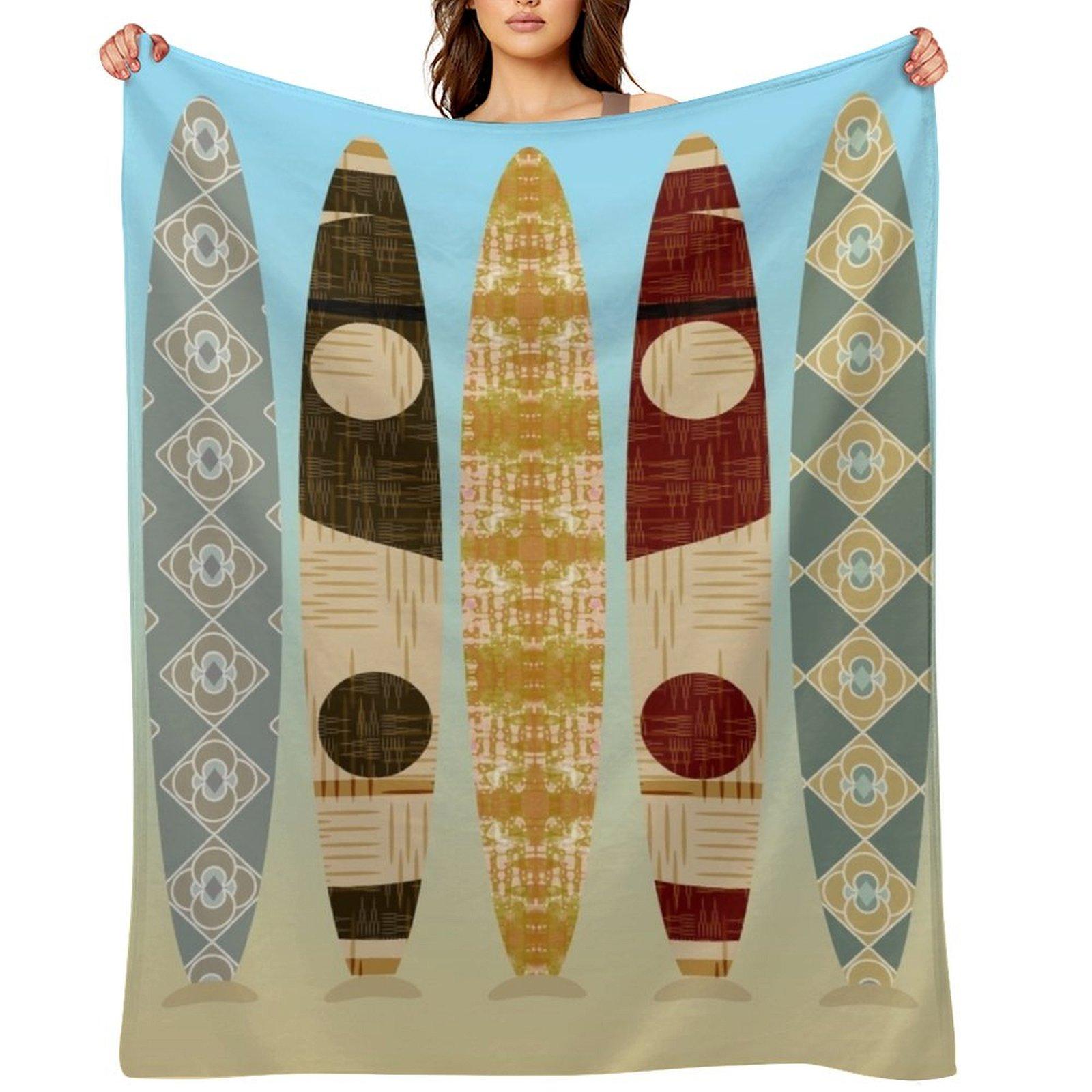 Balancing Surfboards Throw Blanket Baby Nap Bed Fashionable warm winter Blankets 30x40in