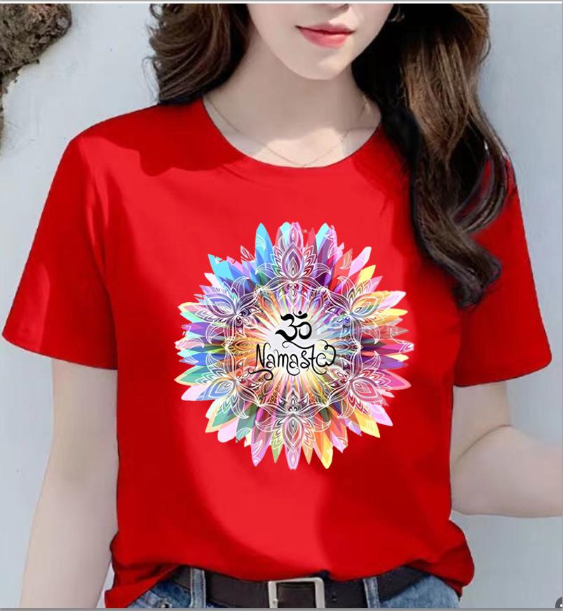 Fashion Yoga Youth Summer T-shirt Girls Short Sleeve T-shirt Fitness Sports Hot Sale Oversized T Shirt Summer polyester fabric