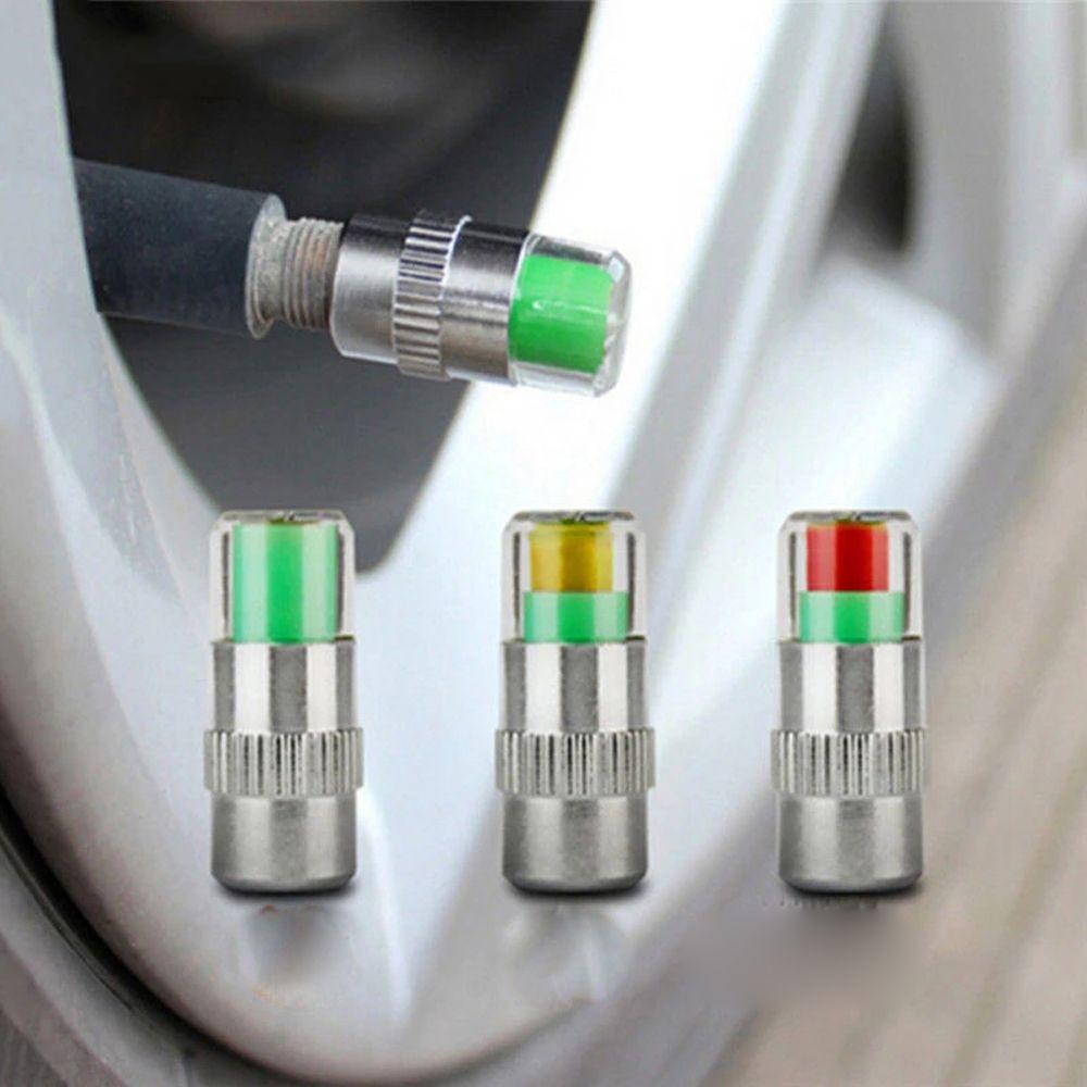 Automotive Alert External Tire Cap Tire Pressure Gauge Monitor Tire Pressure Cap Valve Nozzle