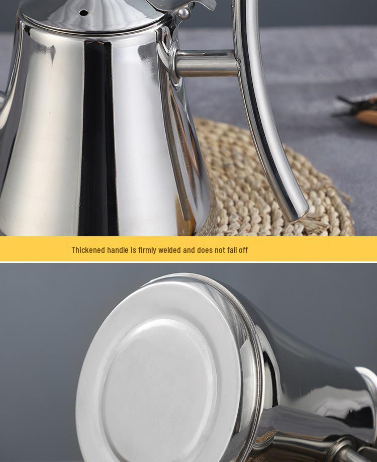 Stainless Steel Kashi Coffee & Teapot with Filter for Induction Cookers