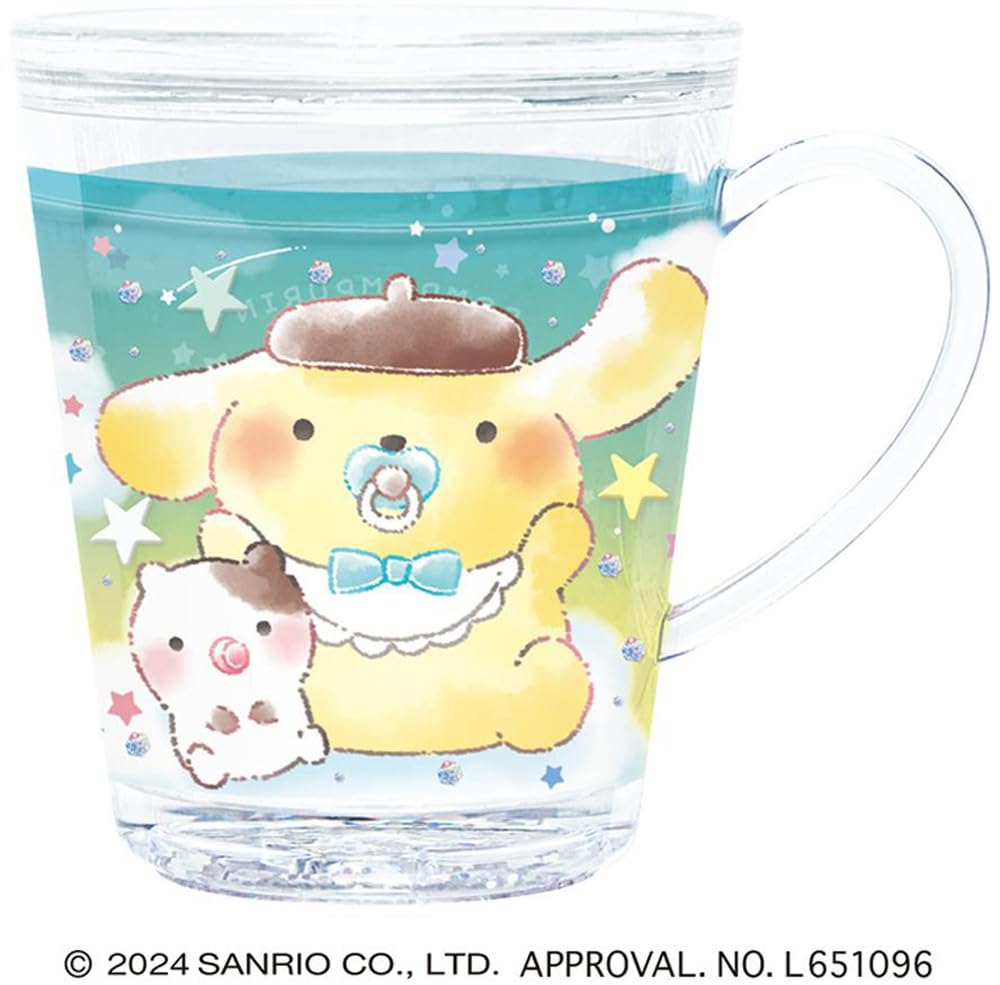Crux Sanrio Pompompurin Characters Glitter Cup 124464