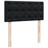 Ottoman Bed with Mattress Black 80x200 cm Velvet