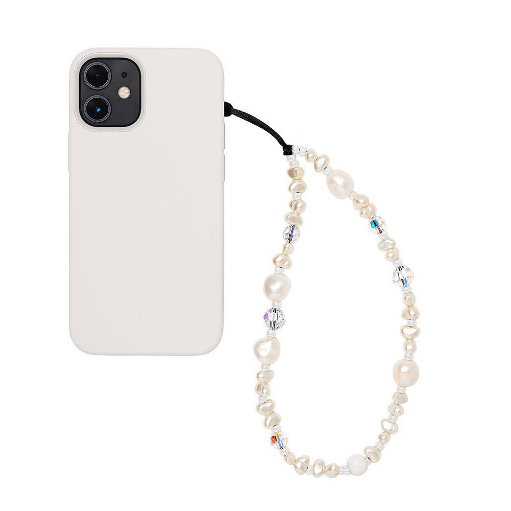 Gem-Precious Stone Beaded Phone Charm Cell Phone Lanyard Wrist Strap Handmade Natural Gemstone Phone Chain String Sports&Plastic