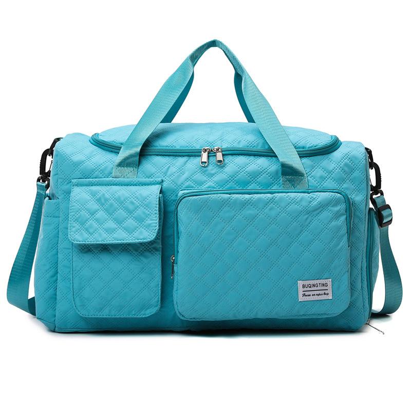 Long and short distance large capacity portable fitness bag leisure travel Oxford cloth travel bag travel sports storage messenger bag