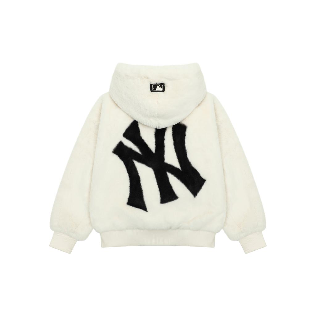 New MLB Velvet Jackets Unisex Cream 3AFDB0426-50CRS