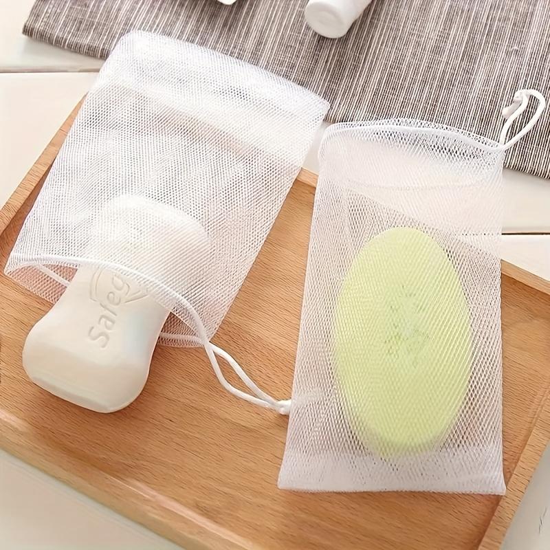 1pc Soap Foaming Net Shower Bathroom Facial Cleanser Body Cleaning Soap Mesh Glove Bubble Net Bags Cleaning Tools