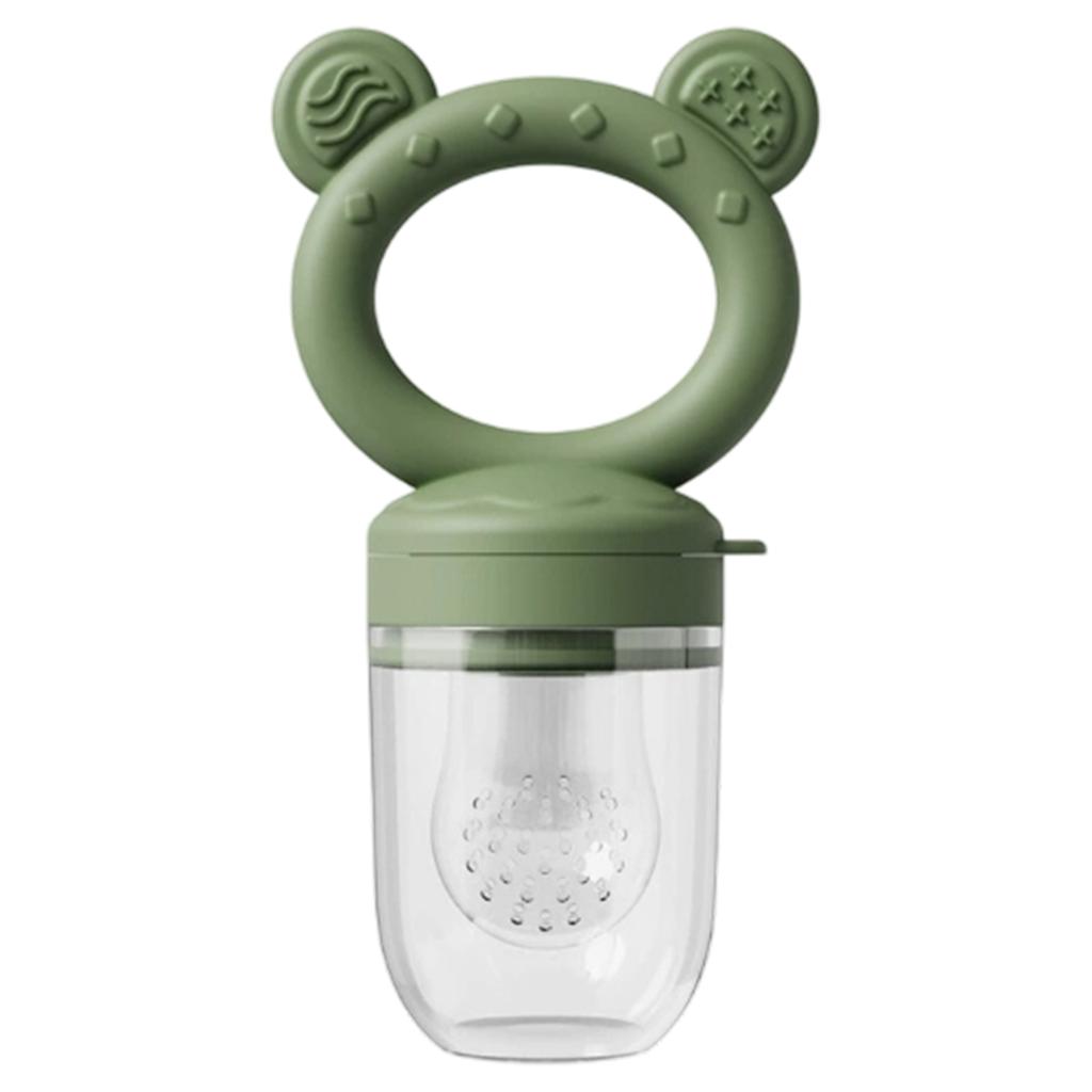 Baby Silicone Fruit Feeder Pacifier Safe Fresh Food Feeder for Infants Teething Relief Easy To Hold Self Feeding Baby Food Dispenser