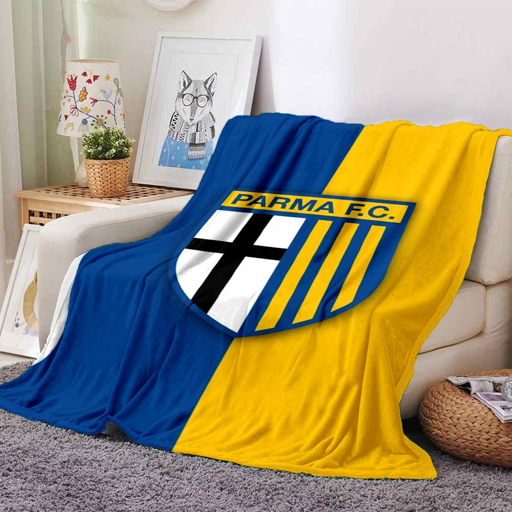 Parma F.C Druck Flanelldecke Hohe Qualität Warm Gemütlich Decke für Alle Jahreszeiten Perfekt für Geschenke Heimdekoration