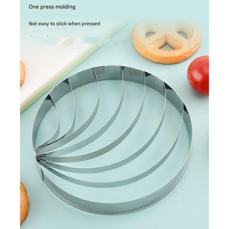 Premium Nonrust Steel Mexico Conchas Cookie Cutter For Baking Traditional Sweet Bread With Piercing Edges Easy To Cleaning Durable