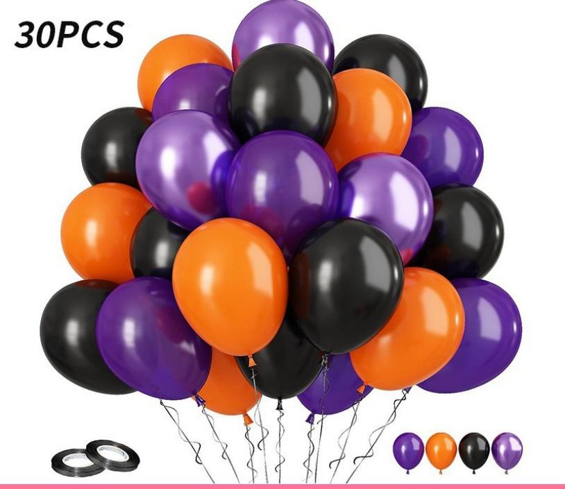 30pcs 10 Inch Multi-color Latex Balloons Set for Birthday Wedding Engagement Anniversary Bachelorette Bridal Shower Decoration