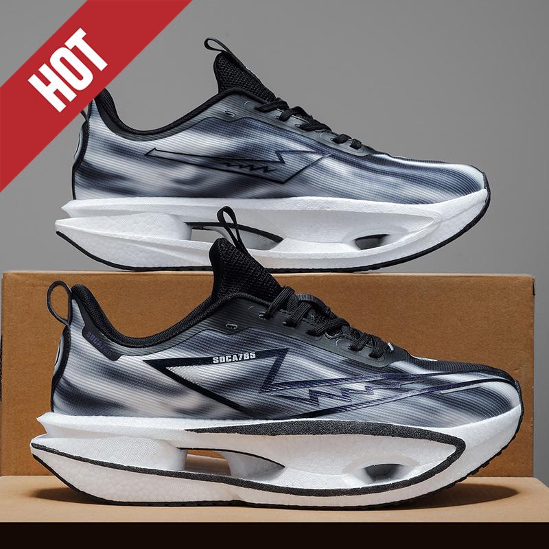 Dämpfende Laufschuhe Karbonplatte Marathon Herren Sport Atmungsaktiv Leicht Damen Bequem Athletisch Rutschfest Sneaker Freizeit