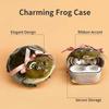Hässliches Schleifenfrosch-Kopfhörer-Etui für AirPods 1/2/3/4/Pro 1/2/3 Bluetooth-kompatibles Kabelloses Kopfhörer-Ladeetui-Abdeckung Klare Kopfhörer-Schutzhülle