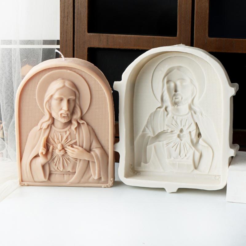 Büyük 3D Mum Kalıbı Aromaterapi Süsleme Yapımı Kalıbı Esnek Silikon Kalıp Meditasyon Ev Dekorasyonu El Sanatları için