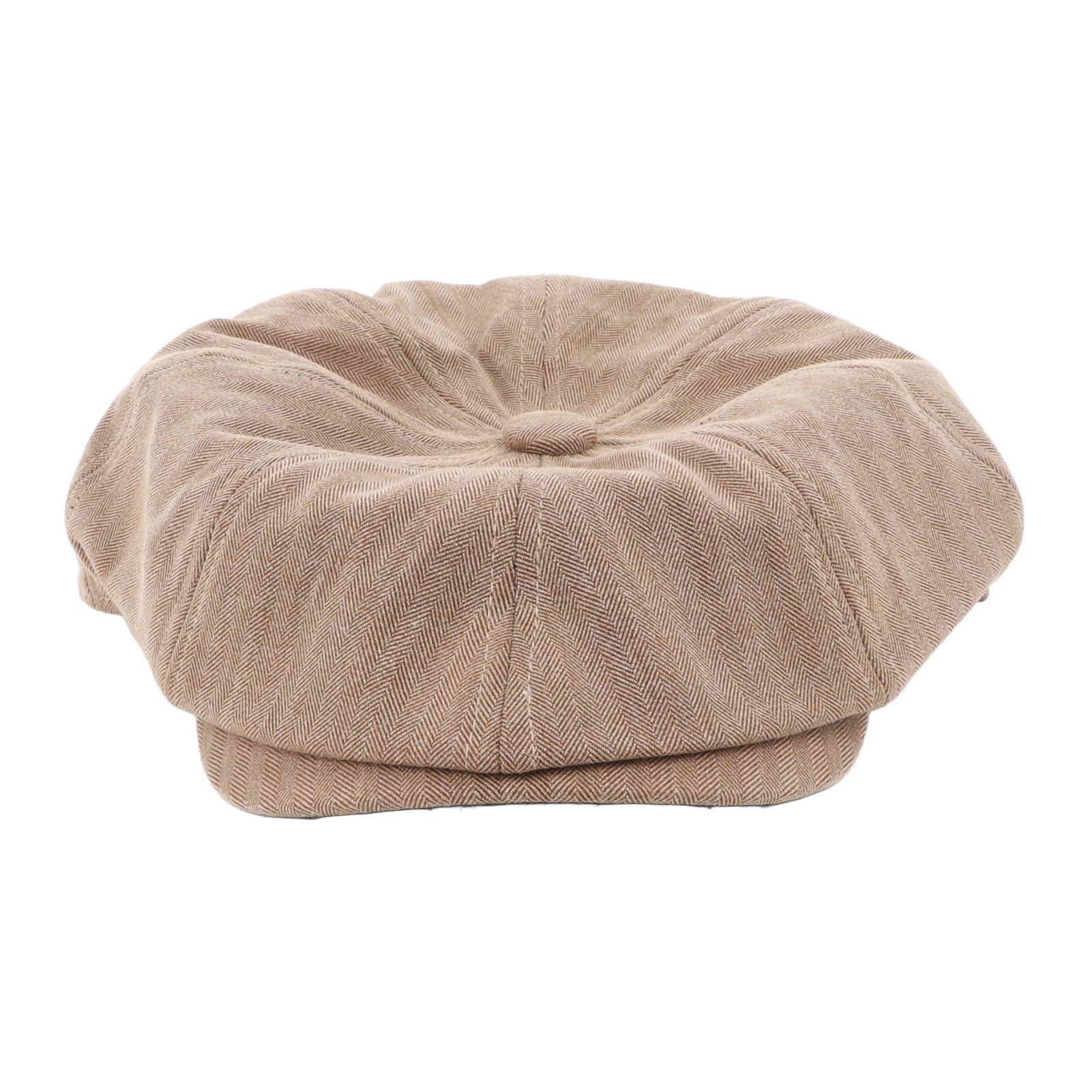 

Мужская кепка газетчика в винтажном стиле из мягкого хлопка, повседневная восьмиугольная кепка цвета хаки для повседневной носки