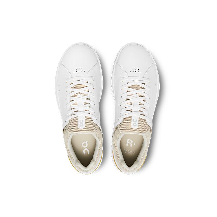 On THE ROGER Artificial Leather Slip Resistant Abrasion Resistant Low top Casual Shoes Men's White Gray 48.98343
