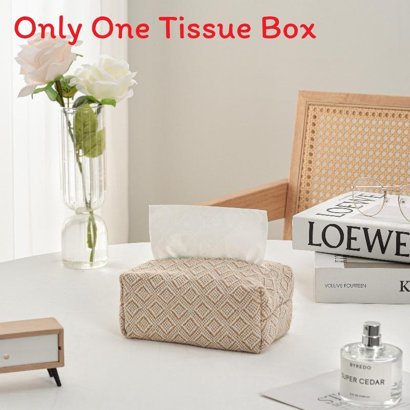 Modern Minimalist Tissue Box With Geometric Pattern For Living Room And Office Decor