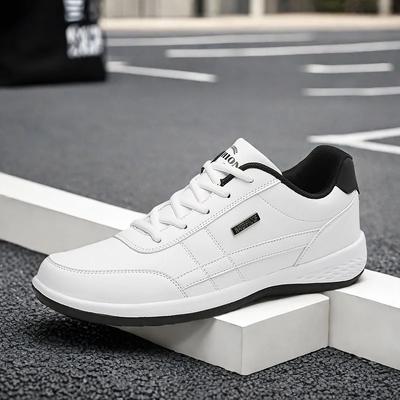 Fashion White Male Tennis Shoes Zapatos Barefoot Footwear Teens White Men's Sneakers Hemp Man Sport Shoes British Style Tennis Lacesfor