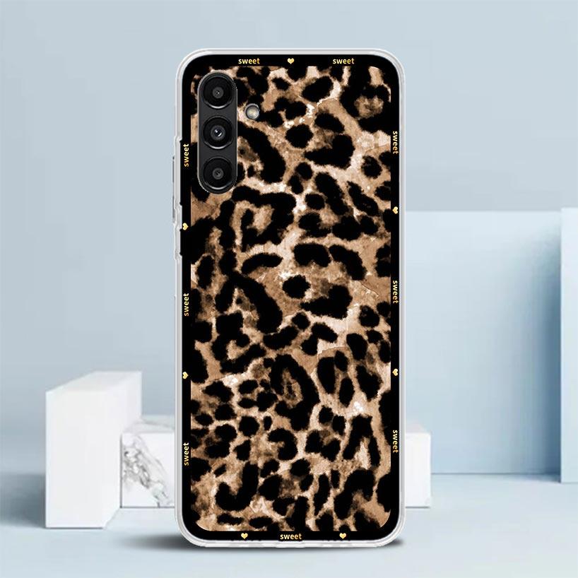 Animal Leopard Print Phone Case For Samsung Galaxy A17 A37 A57 A16 A15 A14 A13 A56 A55 A54 A53 A36 A35 A34 A33 A26 A25 A24 A23 G
