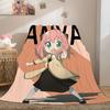 Anime Sofa Blankets for Winter A-Spy×Family Warm Knee Bed Fleece Camping Fluffy Soft Blankets King Size Microfiber Bedding