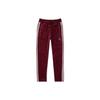 Originals Three Stripes Logo Elastic Drawstring Velvet Straight Leg Casual Pants Men Bottoms Red DH5784