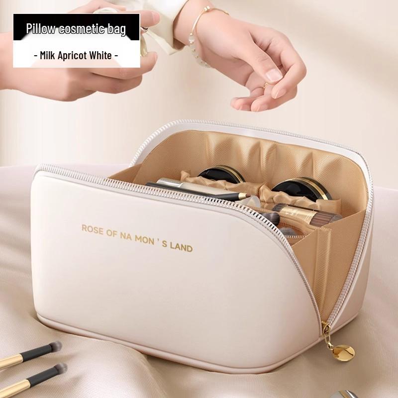 

Women s Luxury Travel Cosmetic Bag 2024 - Large Capacity & Portable with Partition Storage