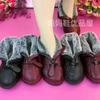 Winter Damen Baumwollschuhe Kunstlederschuhe wasserdicht und rutschfest Mittelalter Mutter Baumwollschuhe Kaninchenwolle warm Baumwollstiefel