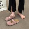Fashion Slippers Women Summer Female Shoes Cover Toe Loafers Slides 2025 Soft Casual Leisure Slippers Women Summer Cover Toe Female Shoe