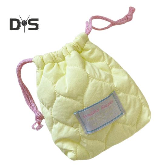 

Сумка для хранения на шнурке, портативная женская сумка для салфеток и прокладок, многофункциональный дорожный органайзер, небольшой кошелек для монет жёлтый