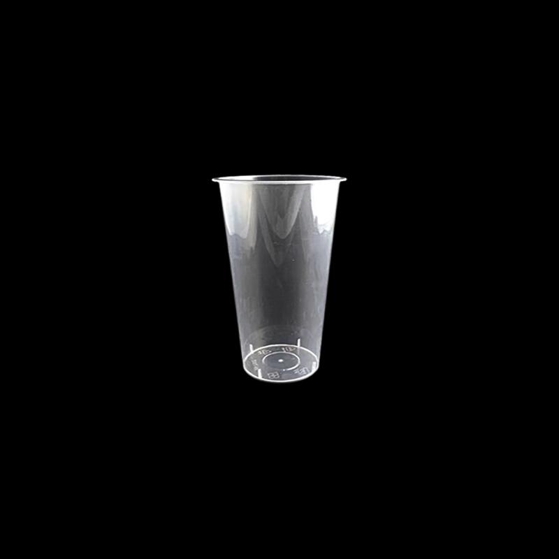 WEISHENG 500ml Disposable Clear PP Milk Tea Cups