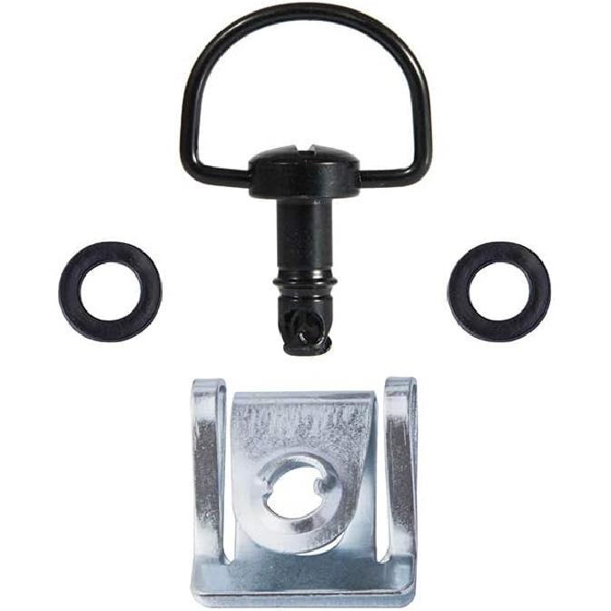 MOTO4U Motorcycle Quick Release Race Fasteners 1/4 Turn 19mm D-Ring Length in Dark Black (10 Pack)
