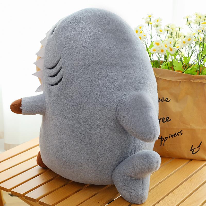 New Shark Transformed Capybar Plush Toy Children's Sleeping Pillow Claw Machine Redeems Gifts for Ring
