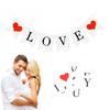 Valentine's Day Paper Garland Love 12×16 Cm Decorative - for the Holiday of Love