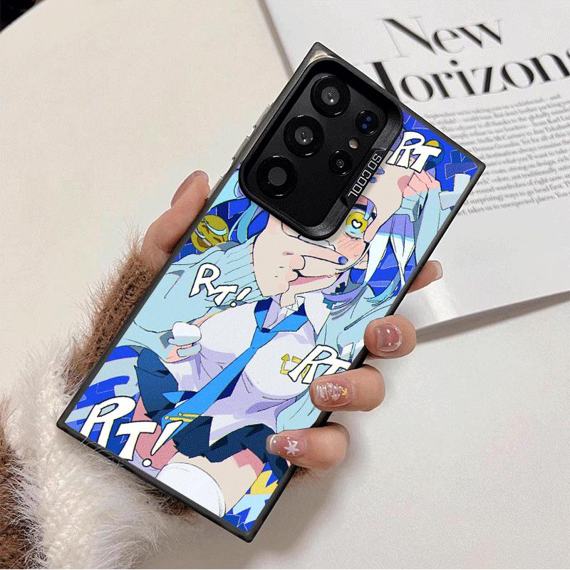 Anime Kwaii Girl Ins Style Soft Phone Case for Samsung Galaxy S24 S25 FE S26 Edge S23 Ultra S22 Plus S21 + Shockproof Cover Back