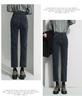 2025 Spring/Autumn Women's High Waist Straight Leg Jeans - Slimming Light Tone Cropped Cigarette Pants