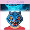 Kpop Demon Hunters Blue Tiger Latex Mask For Halloween Cosplay And Themed Parties