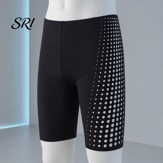 Men Athletic Swimwear Professional Swim Jammers, Competitive Racing Training Shorts Swimming Shorts, Quick-Drying Trunks Swimsuit