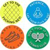 4pcs Tennis Damper, Funny Tennis Vibration Dampener, Shock Absorber for Tennis Strings, Unique Tennis Gift