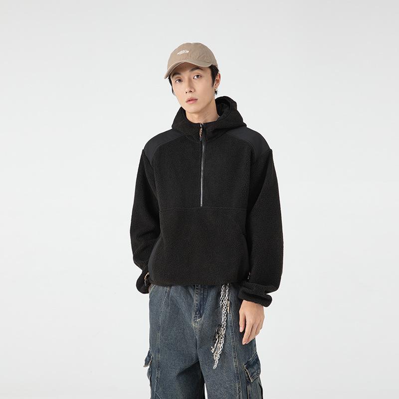 Парная толстовка мужская осенне-зимняя новая бархатная утолщенная куртка модная универсальная мужская толстовка с капюшоном для холодной погоды M 7113₽