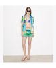 Tolibeochi Printed Camp Shorts - The Full Blue