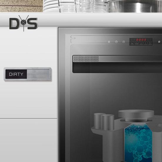 Clean Dirty Dishwasher Magnet Easy-to-Slide Strong Magnet Sign Kitchen Clean Dirty Sign for Home Restaurants Dishwasher