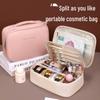 High-Capacity Makeup Bag with Multifunctional Compartments
