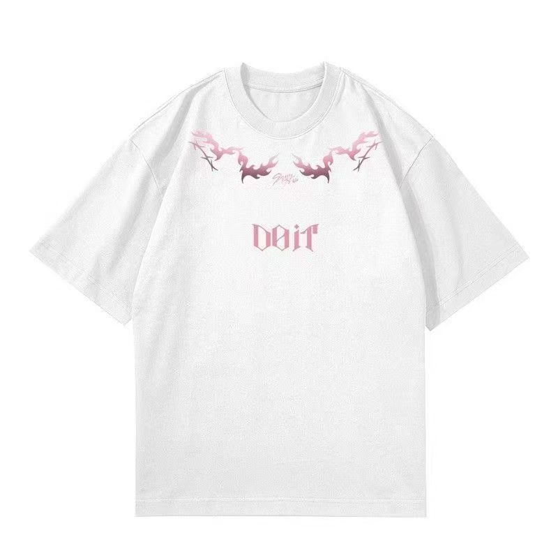 

Футболка з принтом Stray kids DO IT, стиль Kpop, Модна футболка DO IT XXXL білий