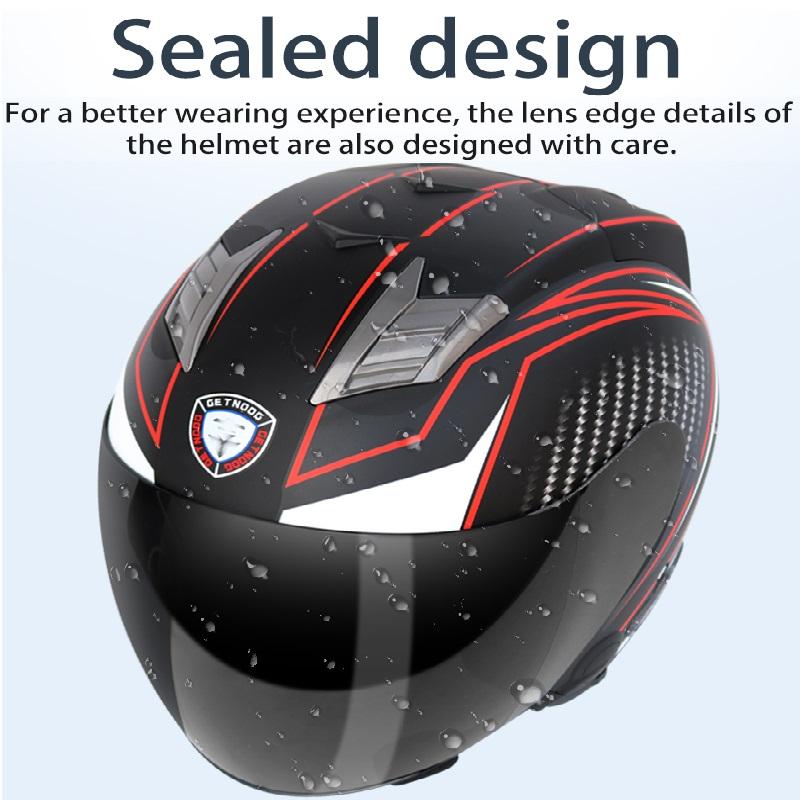 Motorrad Sicherheit Hut Anti-Fog Dual Objektiv Bluetooth Helm Halb Helm Mit BT