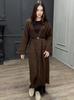 2025 European Fashion V-neck Slim Knit Cardigan Dress