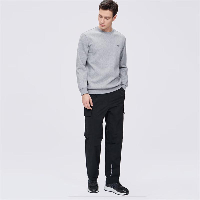 Septwolves Men's Casual Embroidered Pullover Sweatshirt